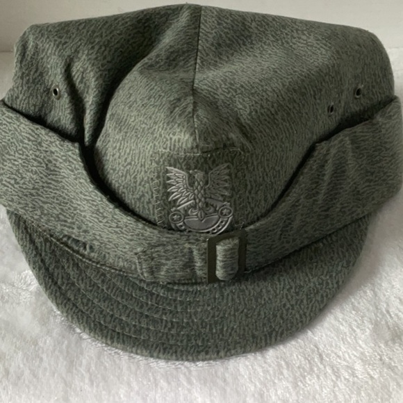 Polish army camouflage post ww2 hat military - Picture 1 of 4